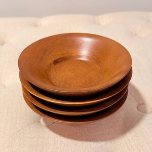 Set of 4 Wooden Bowls.
